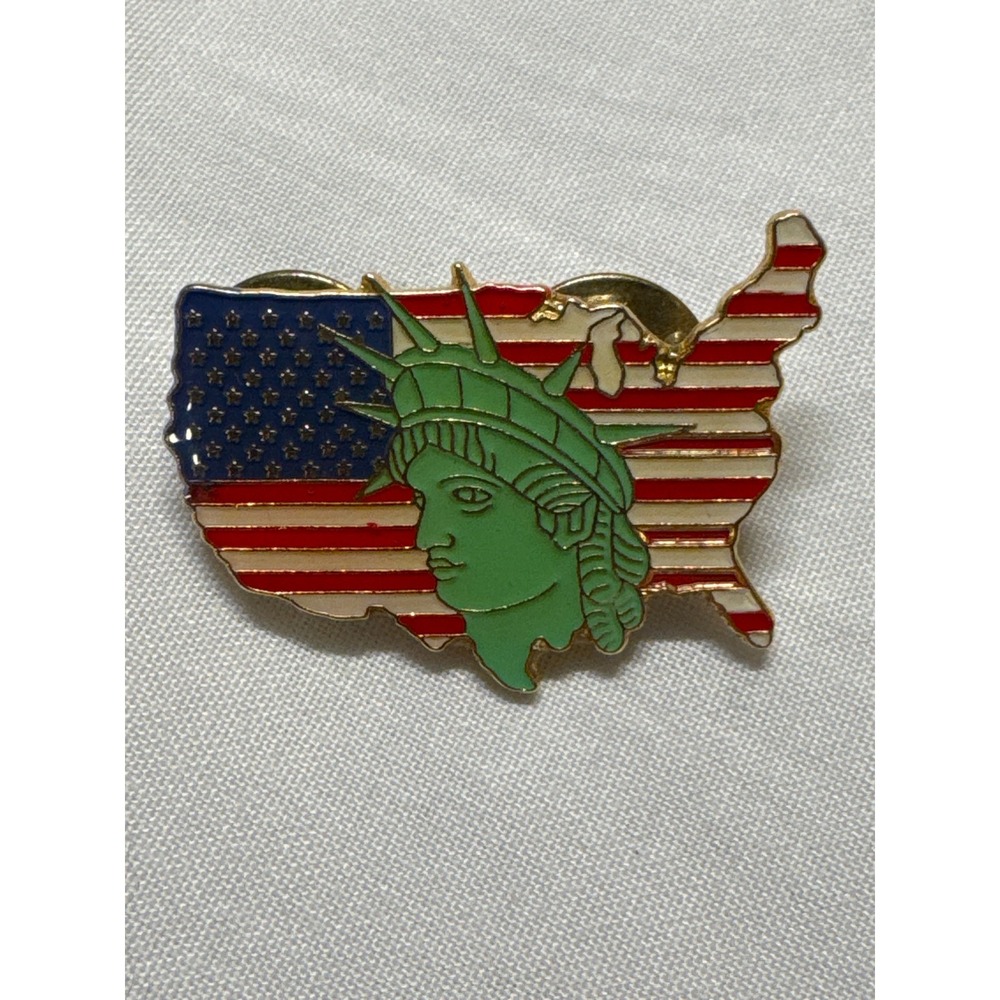 Patriotic flag USA America pins. Set of 3 - Picture 4 of 6